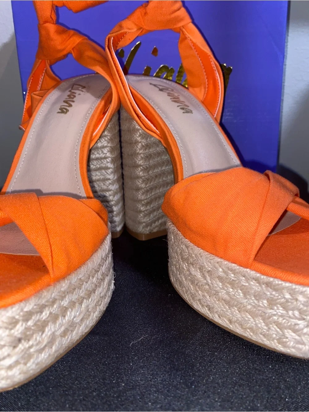 Liliana vibrant orange